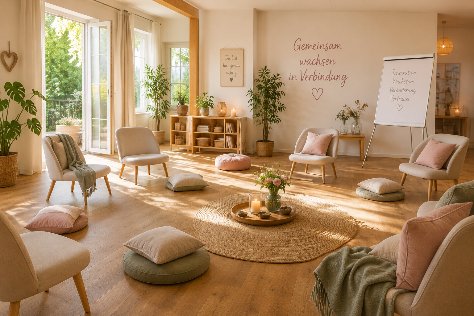 Heller Seminarraum für Workshops und Gruppenangebote